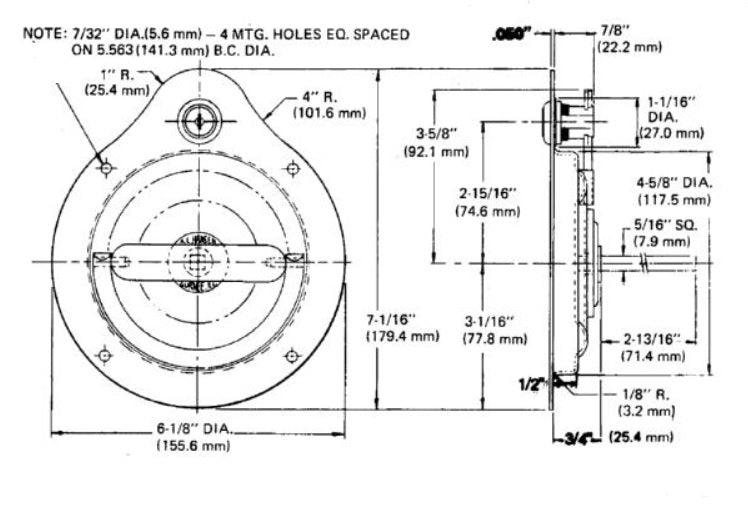 D-Ring Handle w/ lock, Keyed 1250