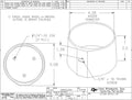 Single Oxygen Cylinder Cup, "D" & "E" - CPI OA0003-1