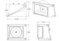 99-'04 F-Series Through Bumper Compact Spkr, Passenger Side, Polished - CPI SAP4302-99FS-1