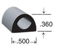 Osage Door Seal - "D" Shaped w/ tape - CS-9108ST