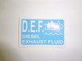 Diesel Exhaust Fluid Decal - DEF-Only