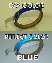 1/4" Blue reflective pinstripe - EM-0.25-Blue-Reflective