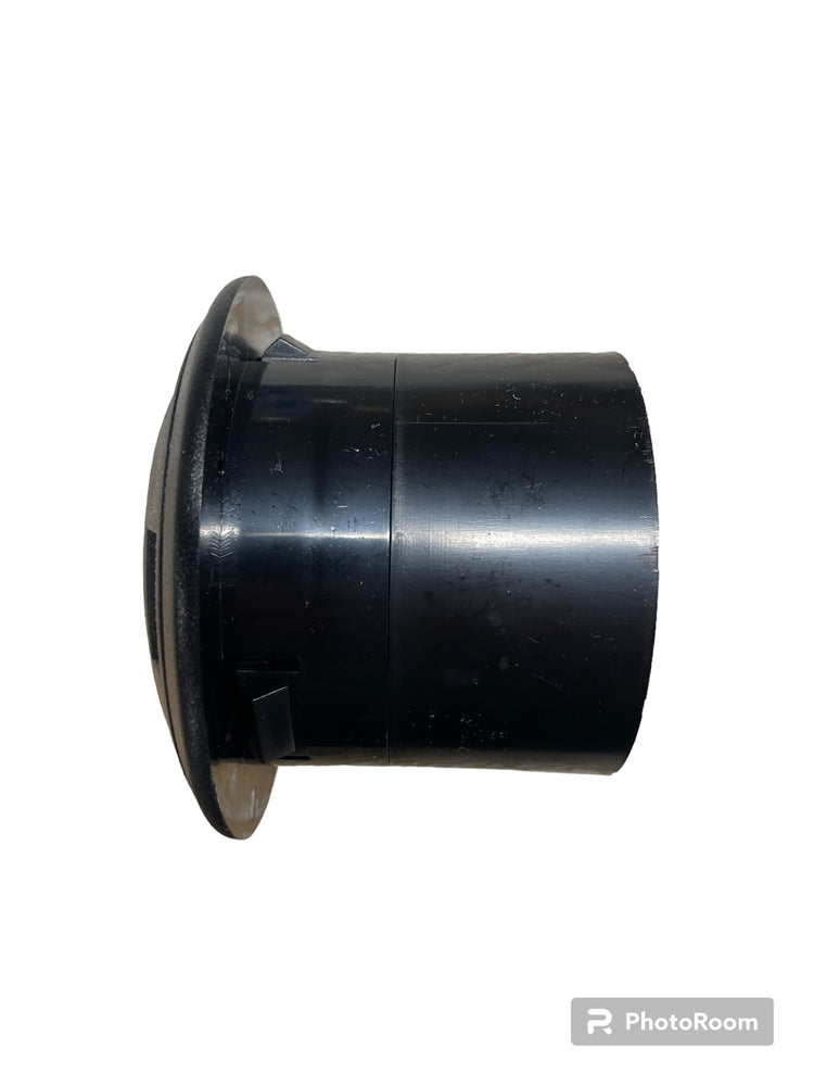 Round Vent, 3" hose diameter, Black - Hoseli-10.888.03
