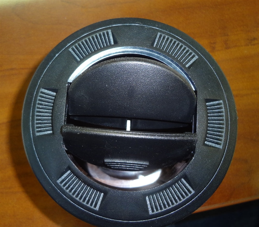 Round Vent, 3" hose diameter, Black - Hoseli-10.888.03