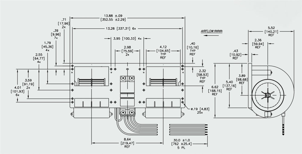 Hoseline 3-Speed Blower Assembly - Hoseli-BH1400