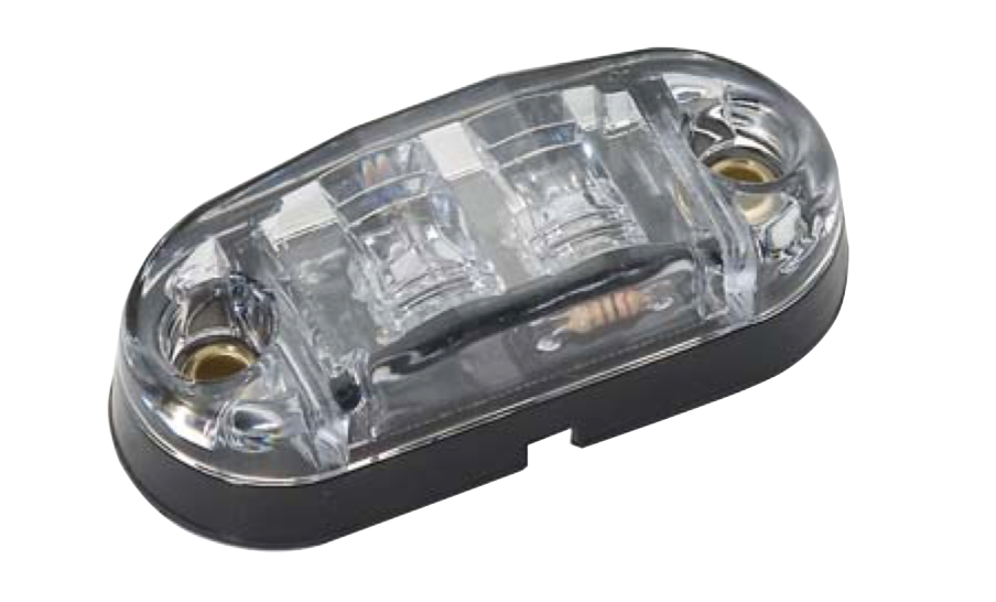 Red LED Marker Light - Clear Lens - IL-200-4503