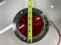 4" Round Flange Mount Lights, Red - SALE-4-Round-Red-flanged