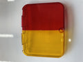 Whelen 9E Amber/Red Split lens - SALE-9E-Amber-Red