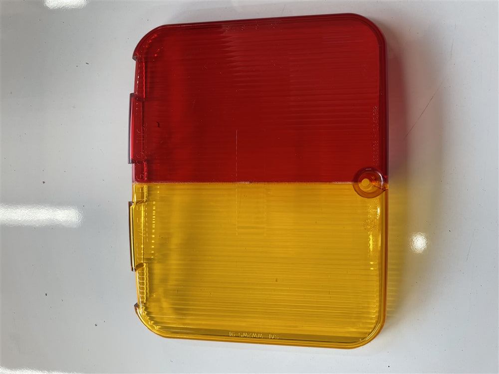 Whelen 9E Amber/Red Split lens - SALE-9E-Amber-Red