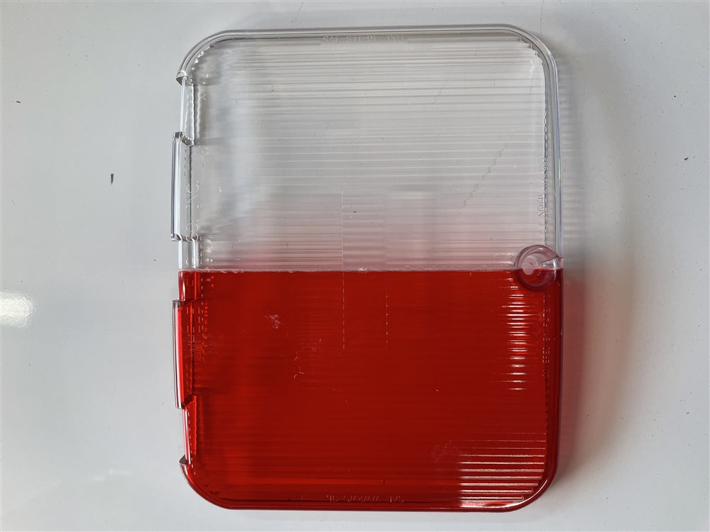 Whelen 9E Red/Clear split lens - SALE-9E-Red-White