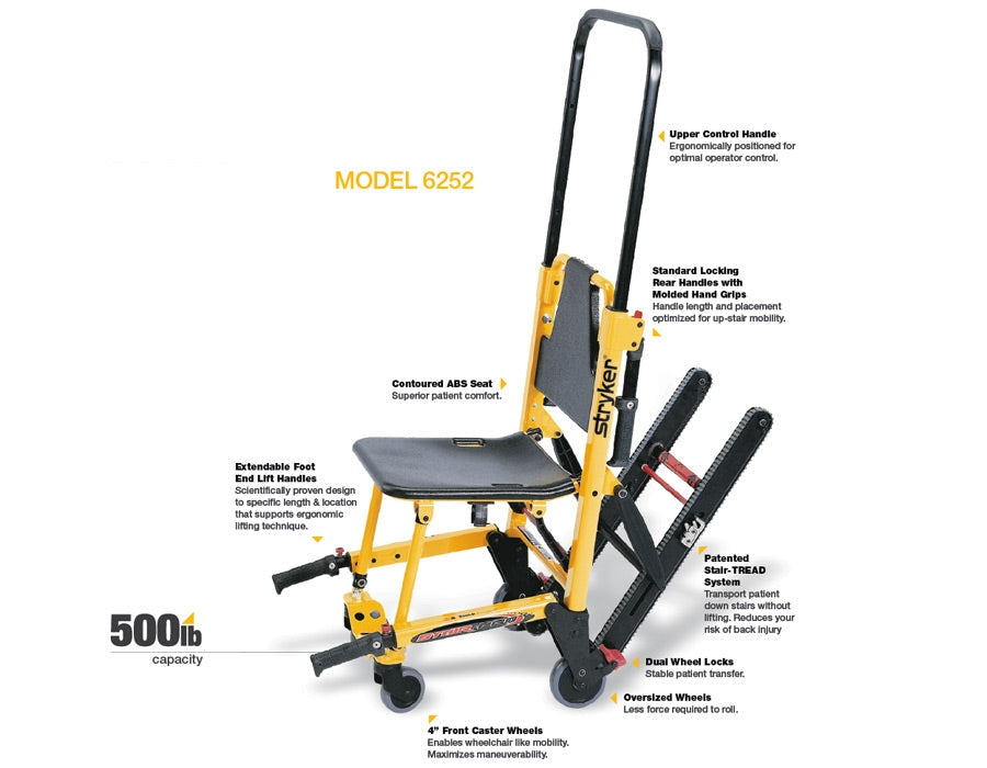 Stryker Stair Chair Model 6252 - Stryker Stair Chair 6252