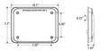 TecNiq K90 Chrome Flange (9 x 7) - TEC-K90-1C00-1