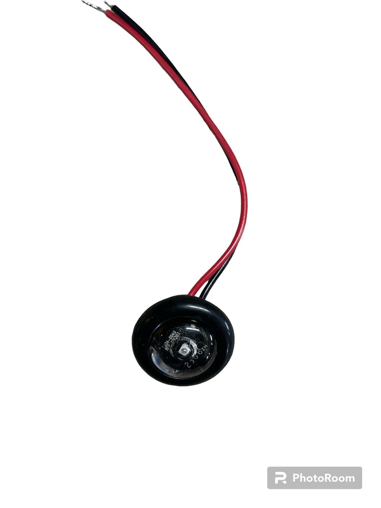 TecNiq Red LED Marker Light (Clear lens), Grommet mount - TEC-S37-RC09-1