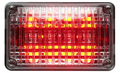 Whelen 400 Series Linear Red Super-LED, Clear Lens - W-40R02ZCR