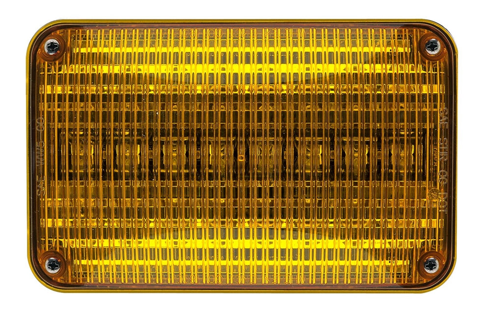 Whelen 600 Series Linear Amber Super-LED, Amber Lens - W 60A02FAR