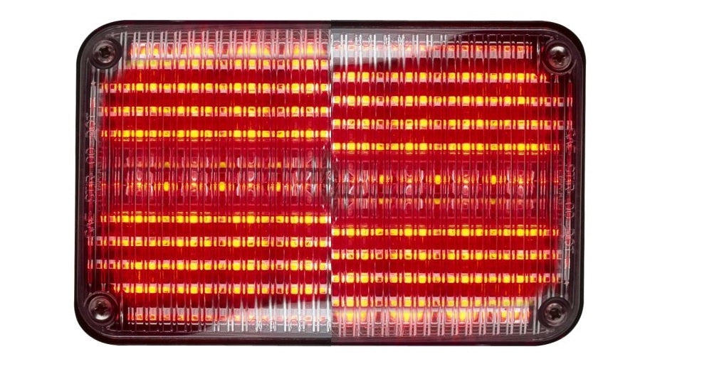 Whelen 600 Series Linear Red Super-LED, Clear Lens - W-60R02FCR