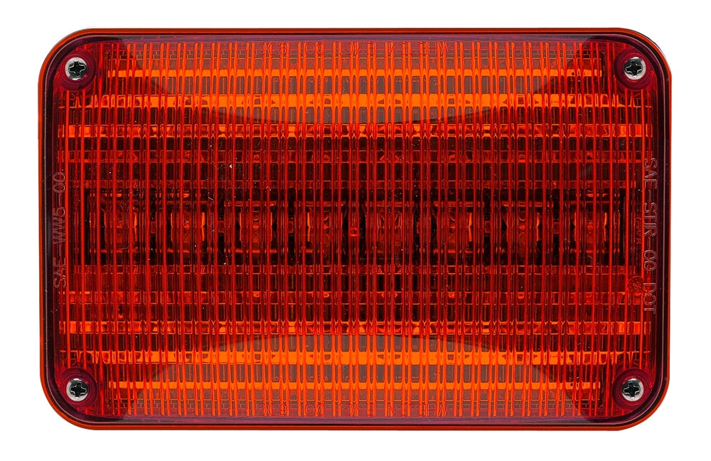 Whelen 600 Series Linear Red Super-LED, Red Lens - W 60R02FRR