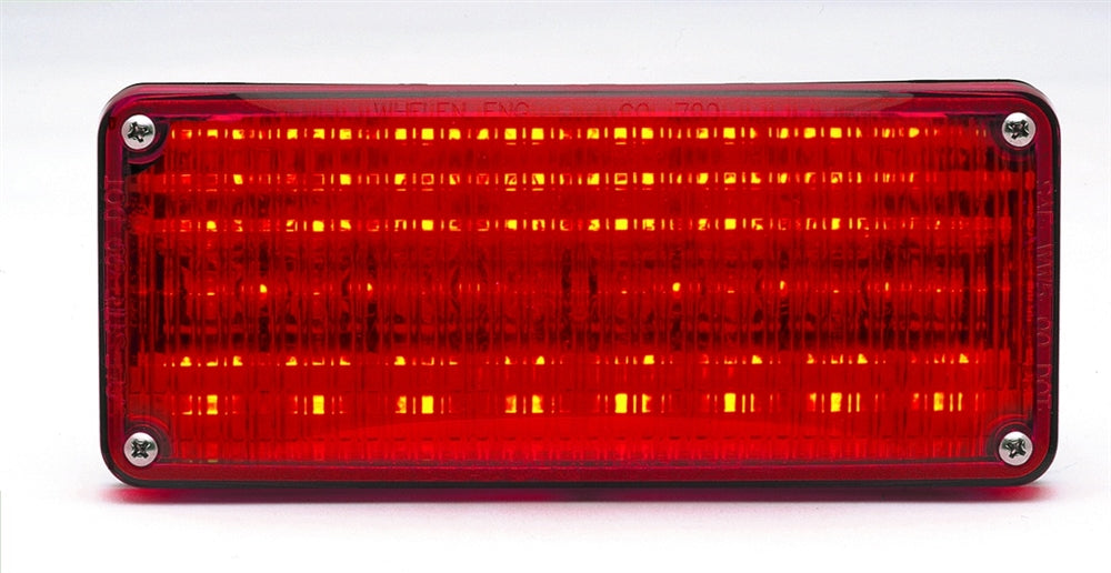 Whelen 700 Series Linear Super Red LED, Red Lens - W 70R02FRR
