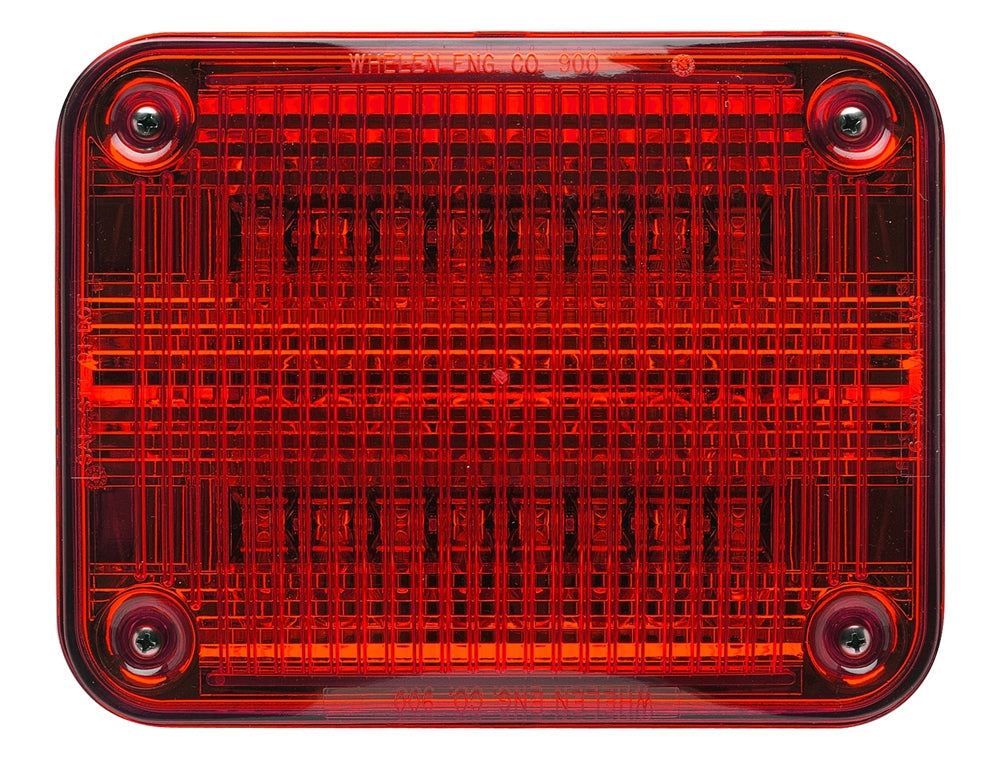 Whelen 900 Series Linear Super Red LED, Red Lens - W 90RR5FRR