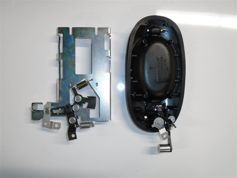 Wheeled Coach Oval Door Handle, Black & Chrome (Entry) - WC-HA25831