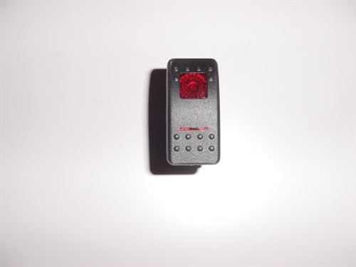 On-Off-On Switch, (2 lights), Black Actuator - WT 44306/44365